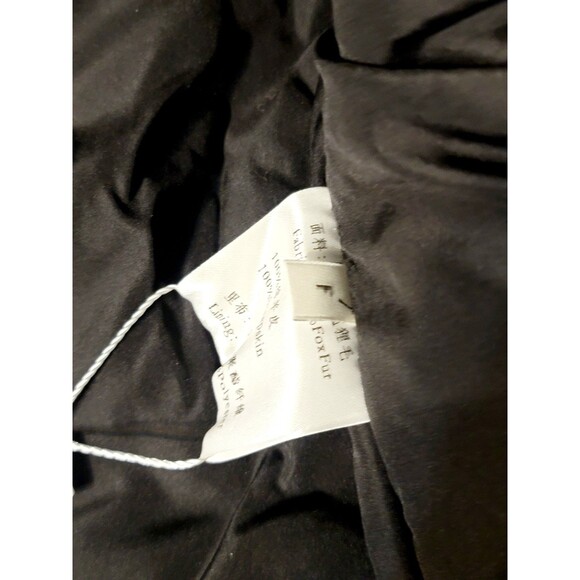 ChicSense Women OS Real Fox Fur Genuine Sheepskin Leather Loose Leisure Coat NWT - Picture 14 of 16